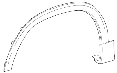 MB H247 (20-) etulokasuoja (vasemmalla), 50L501-5, 247 885 00 00