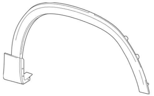 MB H247 (20-) Obloga sprednjega blatnika (desno), 50L502-5, 247 885 01 00
