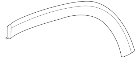 MB H247 (20-) Nakładka na błotnik tylny (tylny, lewy), 50L581-6, 247 885 02 00