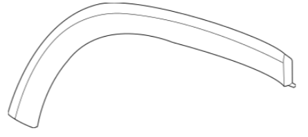 MB H247 (20-) Galinio sparno antdėklas (galas, dešinė), 50L582-6, 247 885 03 00