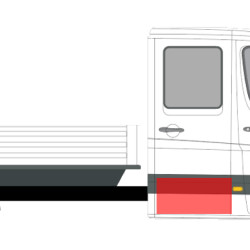 Sprinter/Crafter (06-/13-) Dvigubos kabinos galinių durų apačia (kairė/dešinė), 50654024, MB Sprinter/VW Crafter 2006 Dvigubos kabinos galinių durų apačia (kairė/dešinė)