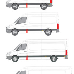 Sprinter/Crafter (06-) Senterstolpe (venstre), VW Crafter, mb sprinter, Vidurinis stulpelis, 50658391