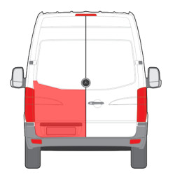 MB Sprinter (06-) Rear door repair panel (L), MB Sprinter galinių durų skarda, 50654027, 5901532567359