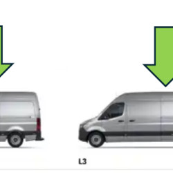 MB Sprinter (06-) Rutsche. Türverkleidung (unten, rechts), MB Sprinter durų skarda