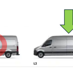 Sprinter/Crafter (06-) Lata na frente da roda traseira (superior, longa, extra, direita), VW Crafter, mb sprinter, 506584831