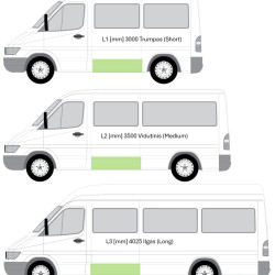 MB Sprinter/VW LT (95-) Parte laterală (stânga), 506283-7, 5901532127461, Mercedes Benz Sprinter/Volkswagen LT 1996 Šono skarda