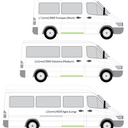 MB Sprinter/VW LT (95-) Боковина нижняя часть, 506242-4, A 901 637 04 01, MB Sprinter/VW LT slankiojančių durų slenktis