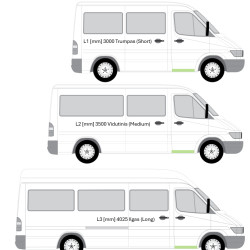 MB Sprinter (95-) Fortrin+indvendig del af tærskel (højre), MB Sprinter 1995- 2006 Laiptas su vidinių slenksčiu