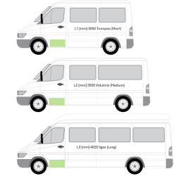 MB Sprinter/VW LT (95-) Перед. дверь листовой металл ([1мм], слева), 506240111