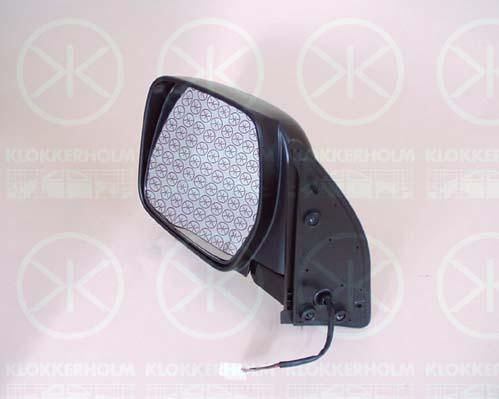 Exterior Mirror, Right, for electric mirror adjustment, Number of pins: 3, Unheated, Convex, 