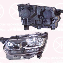 Headlight, Left, H7/H1, with motor for headlamp levelling, Valeo, SU001B1698 (TOYOTA), SU001-B1698 (TOYOTA)