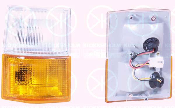 Direction Indicator, with position light, yellow, white, Right Front, 81510 95J07 (TOYOTA)