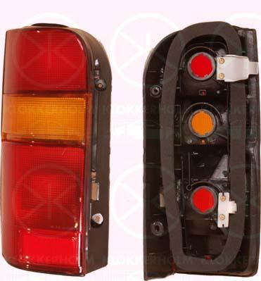 Tail Light Assembly, without bulb holder, Left, Indicator Colour: yellow, not ECE approved, 81560 26090 (TOYOTA)