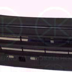 Bumper, Front, with trim strip, black, 