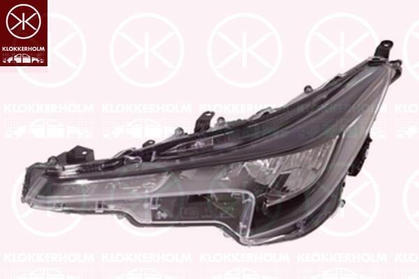 Headlight, Model Year to: 2024, Right, with daytime running light (LED), with motor for headlamp levelling, Valeo, 8111002S60 (TOYOTA)