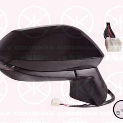 Exterior Mirror, Right, Heatable blind spot mirror, for electric mirror adjustment, Electronically foldable, Number of pins: 9, with indicator, Convex, w/primer, 87915-02933 (TOYOTA), 87910-02L60 (TOYOTA)