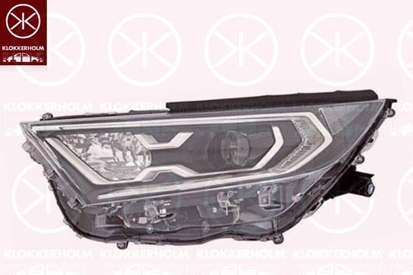 Headlight, Right, HB3, H11, WY21W, with daytime running light (LED), with motor for headlamp levelling, 8114542A30 (TOYOTA), 8114542E50 (TOYOTA)