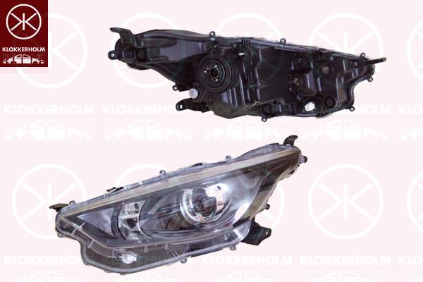 Headlight, Left, HIR2, with daytime running light (LED), WY21W, without motor for headlamp levelling, 81170-K0060 (TOYOTA)