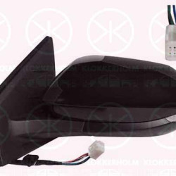 Exterior Mirror, for electric mirror adjustment, Left, Electronically foldable, Number of pins: 8, with indicator, Heatable, Convex, w/primer, 87940-K0040 (TOYOTA), 97945-02370-B0 (TOYOTA)