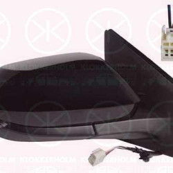 Exterior Mirror, Right, for electric mirror adjustment, with indicator, Heatable, Convex, w/primer, Number of pins: 6, 87910-K0030 (TOYOTA), 97915-02380-B0 (TOYOTA)