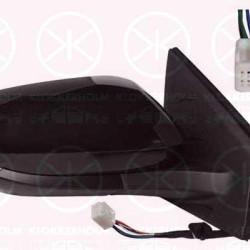 Exterior Mirror, Right, for electric mirror adjustment, Electronically foldable, Number of pins: 8, with indicator, Heatable, Convex, w/primer, 97915-02380-B0 (TOYOTA), 87910-K0040 (TOYOTA)