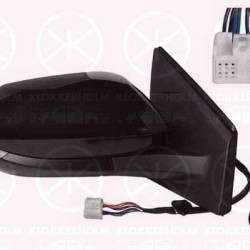 Exterior Mirror, Right, Heatable blind spot mirror, for electric mirror adjustment, Electronically foldable, Number of pins: 9, with indicator, Convex, w/primer, 97915-02380-B0 (TOYOTA), 87910-K0060 (TOYOTA)