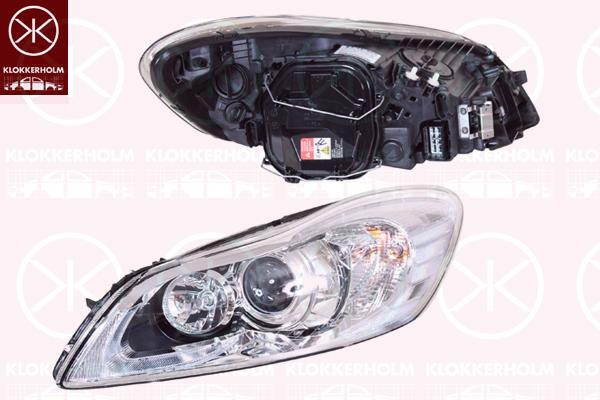 Headlight, Left, Bi-Xenon, D3S/H7, with motor for headlamp levelling, without control unit for Xenon, AL, 31294549 (VOLVO), 31299826 (VOLVO), 32206154 (VOLVO)