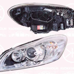 Headlight, Left, Bi-Xenon, D3S/H7, with motor for headlamp levelling, without control unit for Xenon, AL, 31294549 (VOLVO), 31299826 (VOLVO), 32206154 (VOLVO)