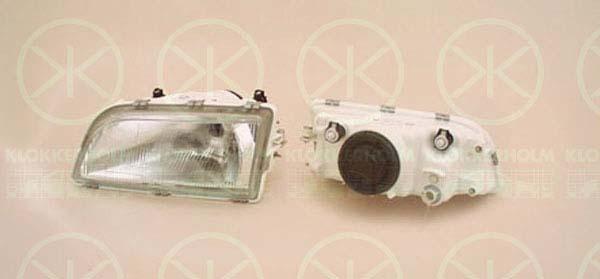 Headlight, H4, without motor for headlamp levelling, Left, Illuminance [lx]: 17.5, 30852088 (VOLVO), 3345702 (VOLVO)