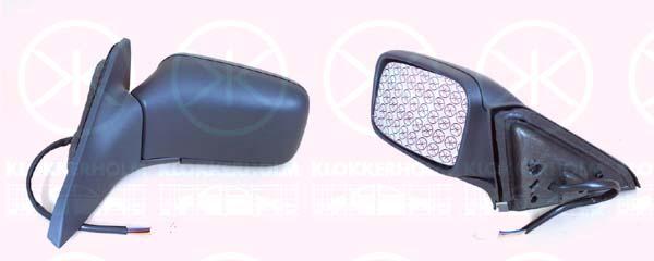 Exterior Mirror, w/primer, for electric mirror adjustment, Aspherical, Heatable, Left, 30623537 (VOLVO), 30800263 (VOLVO)