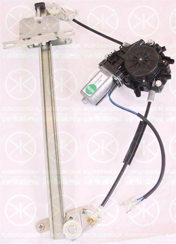 Window Regulator, 4-dr, with electric motor, Electric, Left Front, 30623448 (VOLVO), 30860191 (VOLVO), 30865716 (VOLVO), 30896809 (VOLVO)