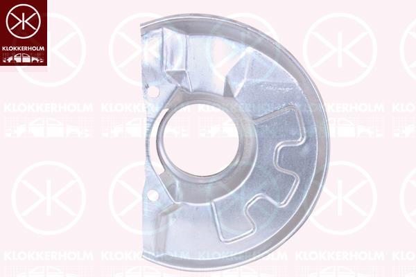 Splash Guard, brake disc, Front Axle Left, Diameter 1/Diameter 2 [mm]: 320/92, Zinc-coated, 30818029 (VOLVO), 30871448 (VOLVO), MB584736 (MITSUBIS), MR128645 (MITSUBIS)