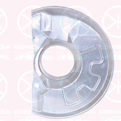 Splash Guard, brake disc, Front Axle Left, Diameter 1/Diameter 2 [mm]: 320/92, Zinc-coated, 30818029 (VOLVO), 30871448 (VOLVO), MB584736 (MITSUBIS), MR128645 (MITSUBIS)