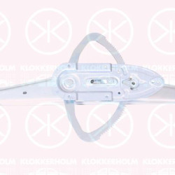 Window Regulator, 4-dr, without electric motor, Electric, Right Front, 30784476 (VOLVO), 31253104 (VOLVO), 31253514 (VOLVO), 31253514-9 (VOLVO), 9483644 (VOLVO)