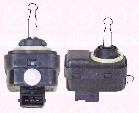 Actuator, headlight levelling, Electric, 30678861 (VOLVO)