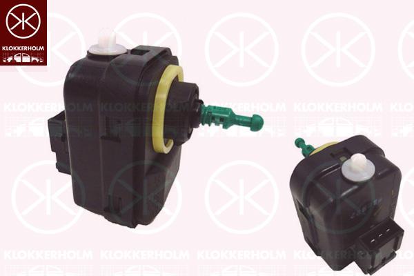 Actuator, headlight levelling, for vehicles without xenon light, Electric, 1017343 (VOLVO), 9178539 (VOLVO)