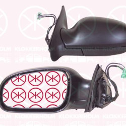 Exterior Mirror, Right, for electric mirror adjustment, with reading light, Heatable, w/primer, Convex, 30634918 (VOLVO)