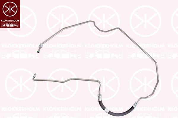 Hydraulic Hose, steering, from hydraulic pump to steering gear, Vehicle Equipment: for vehicles with exhaust turbocharger, 8601755 (VOLVO), 8601759 (VOLVO), 8601943 (VOLVO), 8601947 (VOLVO), 8602415 (VOLVO), 8602502 (VOLVO), 30680254 (VOLVO), 8602749 (VOLVO), 8602750 (VOLVO), 8602751 (VOLVO), 8684299 (VOLVO)