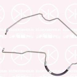 Hydraulic Hose, steering, from hydraulic pump to steering gear, Vehicle Equipment: for vehicles with exhaust turbocharger, 8601755 (VOLVO), 8601759 (VOLVO), 8601943 (VOLVO), 8601947 (VOLVO), 8602415 (VOLVO), 8602502 (VOLVO), 30680254 (VOLVO), 8602749 (VOLVO), 8602750 (VOLVO), 8602751 (VOLVO), 8684299 (VOLVO)