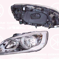 Headlight, Left, H7/H9, with daytime running light (LED), with motor for headlamp levelling, Valeo, 31358097 (VOLVO), 31420115 (VOLVO), 31420269 (VOLVO)