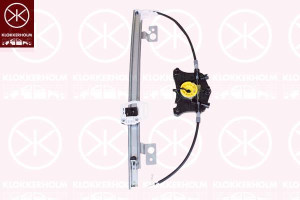 Window Regulator, without electric motor, Electric, Right Rear, 30784309 (VOLVO)