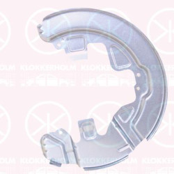 Splash Guard, brake disc, Front Axle Left, Diameter [mm]: 330, for brake disc diameter [mm]: 300, for brake disc diameter [mm]: 316, Zinc-coated, 1427384 (FORD), 30714746 (VOLVO), 31317638 (VOLVO), 31329127 (VOLVO), 31341136 (VOLVO), 31362398 (VOLVO), 6G912C447AB (FORD)