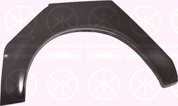 Quarter Panel, 2-dr, Wheel Arch Border, Repair Panel, Left Rear, 