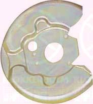 Splash Guard, brake disc, Front Axle Left, for vehicles with ABS, Diameter 1/Diameter 2 [mm]: 295/53, Zinc-coated, 3530540 (VOLVO)