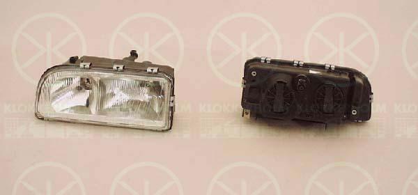 Headlight, H1/H1, without motor for headlamp levelling, Left, Illuminance [lx]: 20, 6817000 (VOLVO), 9159408 (VOLVO)