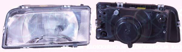 Headlight, H4, for vehicles with headlight levelling, Right, Illuminance [lx]: 20, 1372818 (VOLVO)