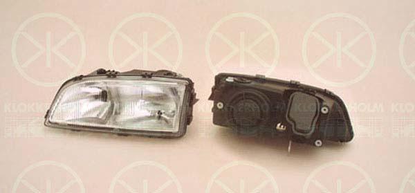 Headlight, Left, Illuminance [lx]: 20, H7/H7, without motor for headlamp levelling, T.Y.C, 8 628 398 (VOLVO), 8628617 (VOLVO), 9 169 596 (VOLVO), 9151466 (VOLVO)