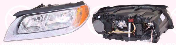 Headlight, Left, Illuminance [lx]: 12.5, Model Year to: 2013, H7/H9, Housing Colour: chrome, with motor for headlamp levelling, 31214351 (VOLVO)