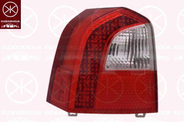 Tail Light Assembly, Left, LED, Lower Section, with bulb holder, 30698983 (VOLVO), 31276839 (VOLVO), 31395072 (VOLVO)