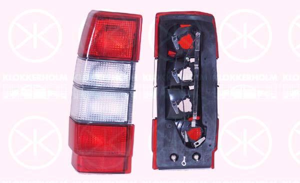 Tail Light Assembly, without bulb holder, Left, not ECE approved, Indicator Colour: white, 1358171 (VOLVO), 9127607 (VOLVO)